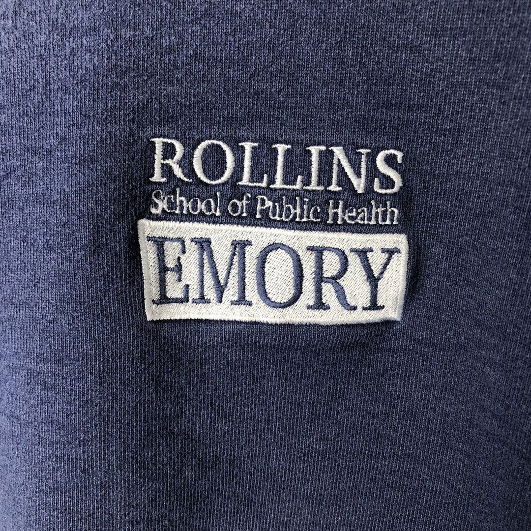 2000'S Fruit of the Loom Super Cotton Print Sweatshirt, Men's Size L cotton navy blue type Vintage Second Hand