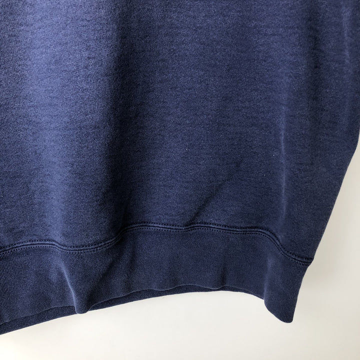 2000'S Fruit of the Loom Super Cotton Print Sweatshirt, Men's Size L cotton navy blue type Vintage Second Hand