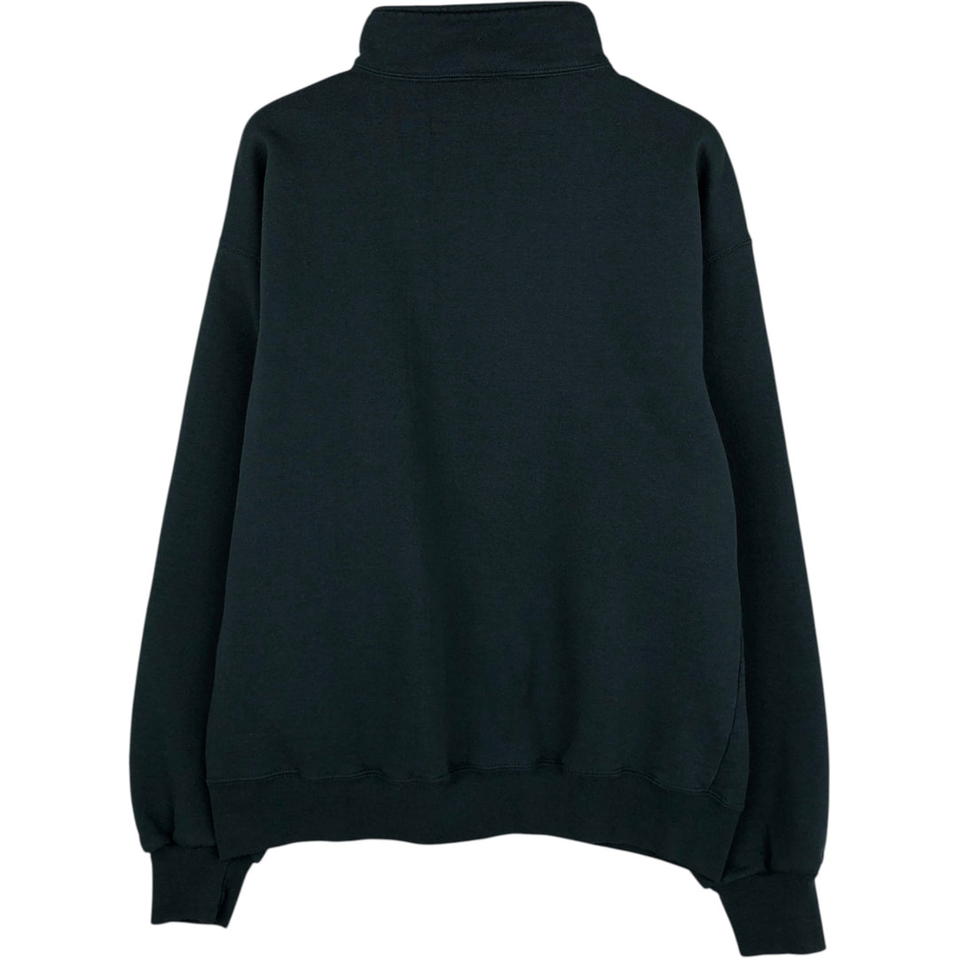 90'S Russell Half-Zip Sweatshirt, Made in USA, Men's Size L, Vintage cotton green type Vintage Second Hand
