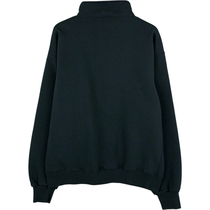 90'S Russell Half-Zip Sweatshirt, Made in USA, Men's Size L, Vintage cotton green type Vintage Second Hand