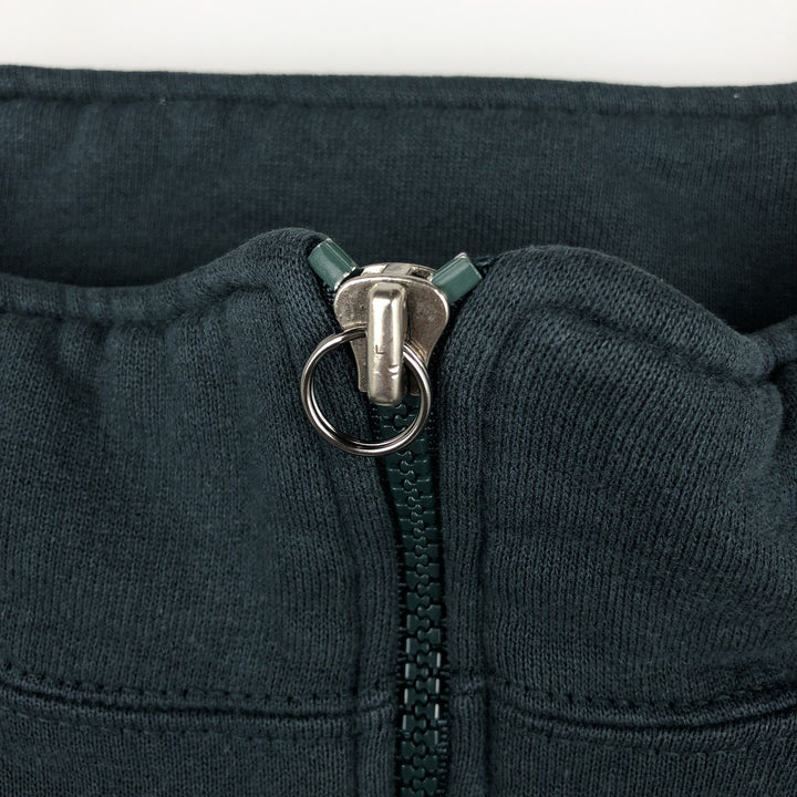 90'S Russell Half-Zip Sweatshirt, Made in USA, Men's Size L, Vintage cotton green type Vintage Second Hand