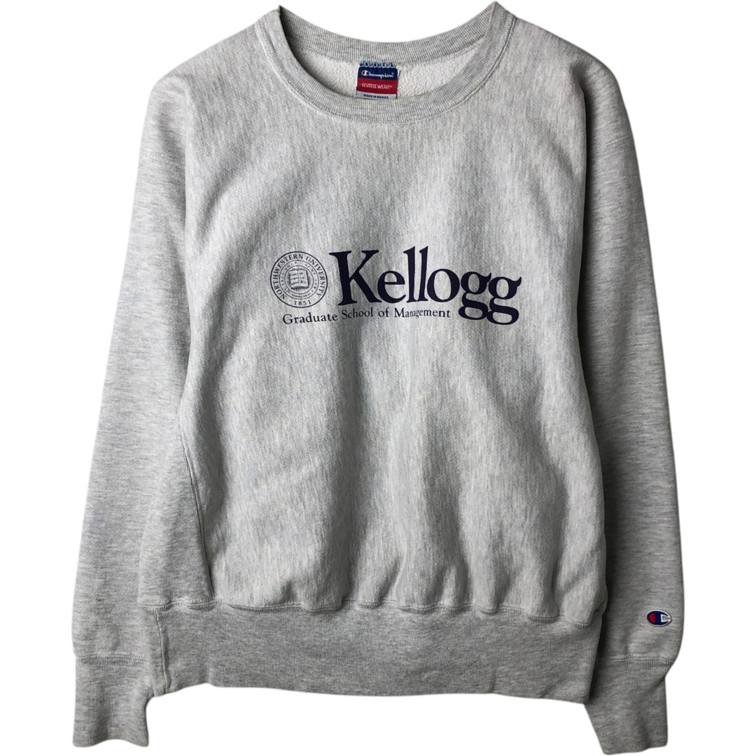 Champion REVERSE WEAVE Reverse Weave College Sweatshirt Trainer Men's L size cotton gray type Vintage Second Hand