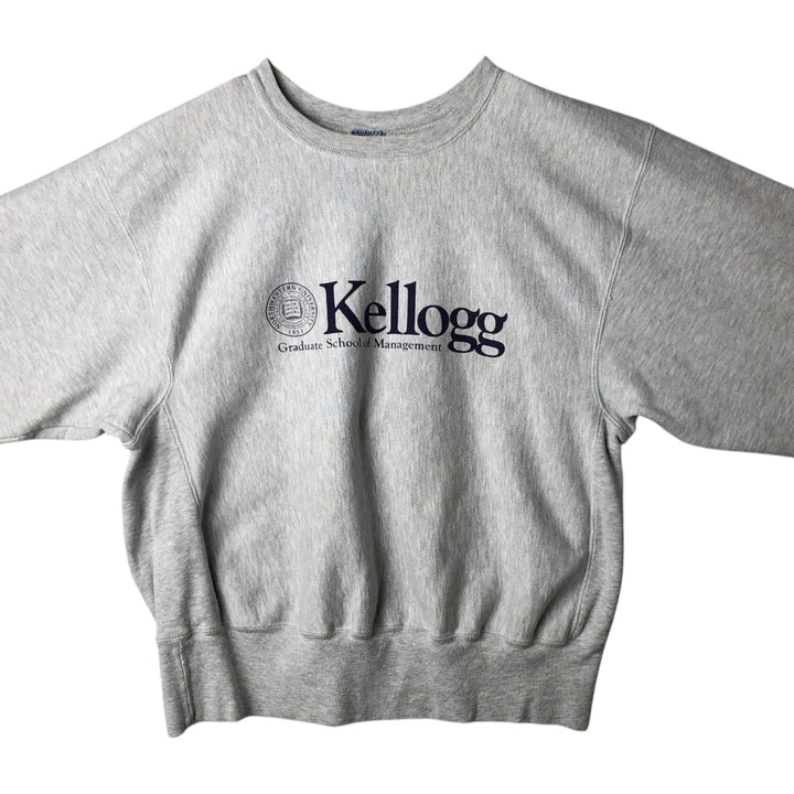 Champion REVERSE WEAVE Reverse Weave College Sweatshirt Trainer Men's L size cotton gray type Vintage Second Hand