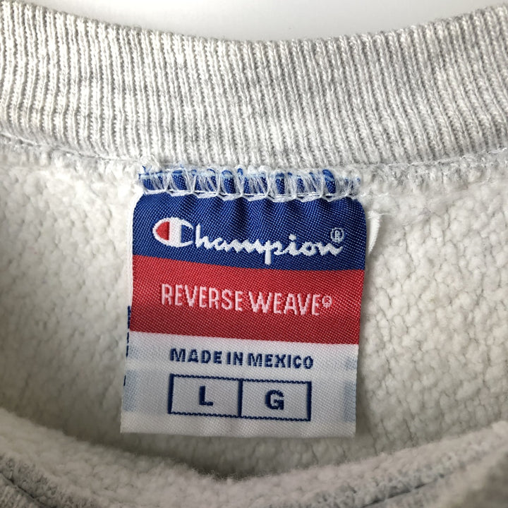 Champion REVERSE WEAVE Reverse Weave College Sweatshirt Trainer Men's L size cotton gray type Vintage Second Hand