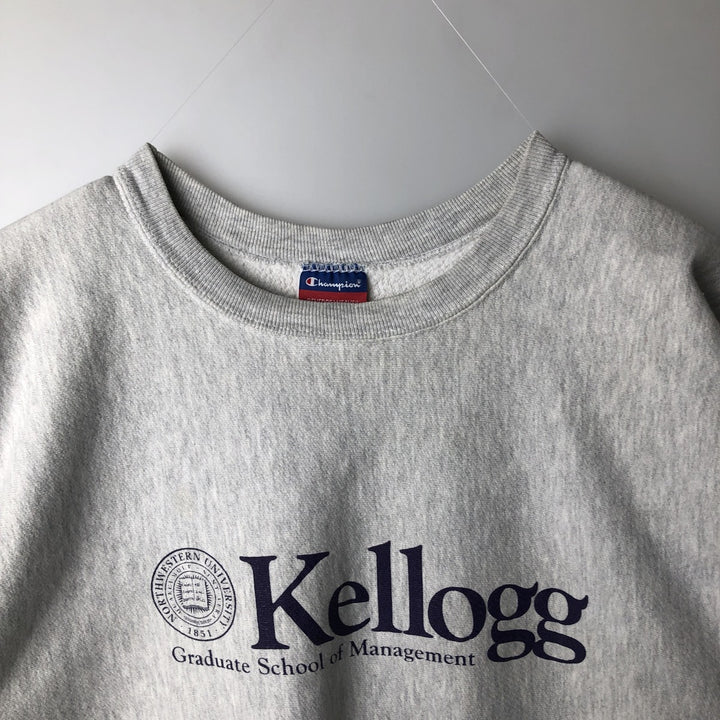 Champion REVERSE WEAVE Reverse Weave College Sweatshirt Trainer Men's L size cotton gray type Vintage Second Hand