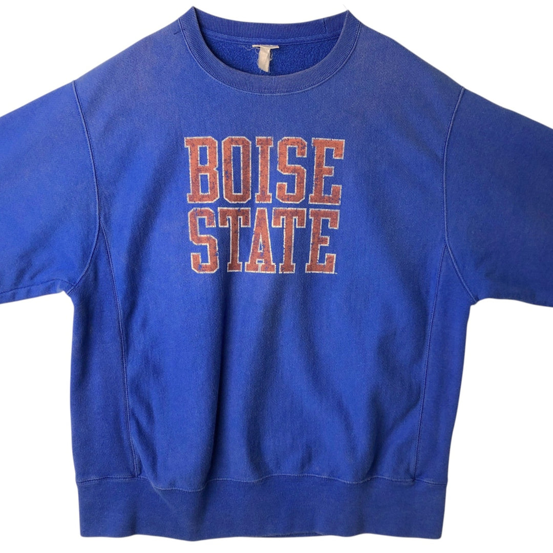 Champion REVERSE WEAVE Reverse Weave College Sweatshirt Trainer Men's L size cotton blue type Vintage Second Hand