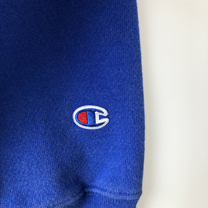 Champion REVERSE WEAVE Reverse Weave College Sweatshirt Trainer Men's L size cotton blue type Vintage Second Hand