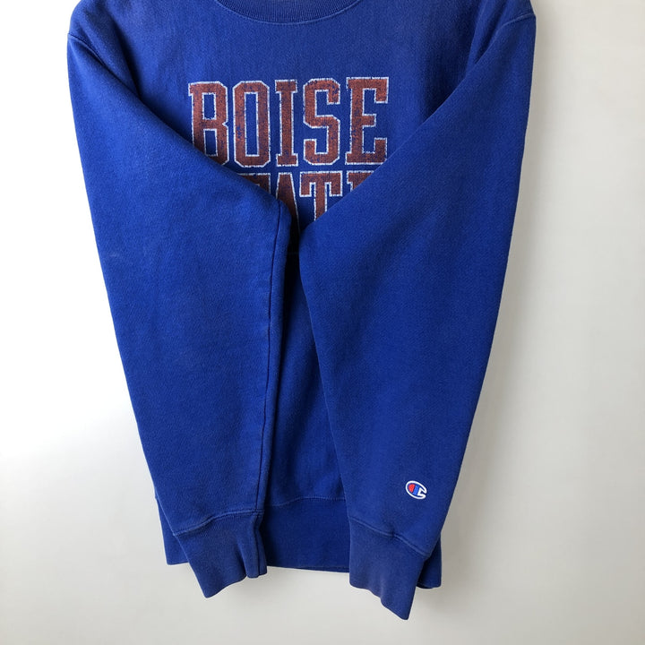 Champion REVERSE WEAVE Reverse Weave College Sweatshirt Trainer Men's L size cotton blue type Vintage Second Hand