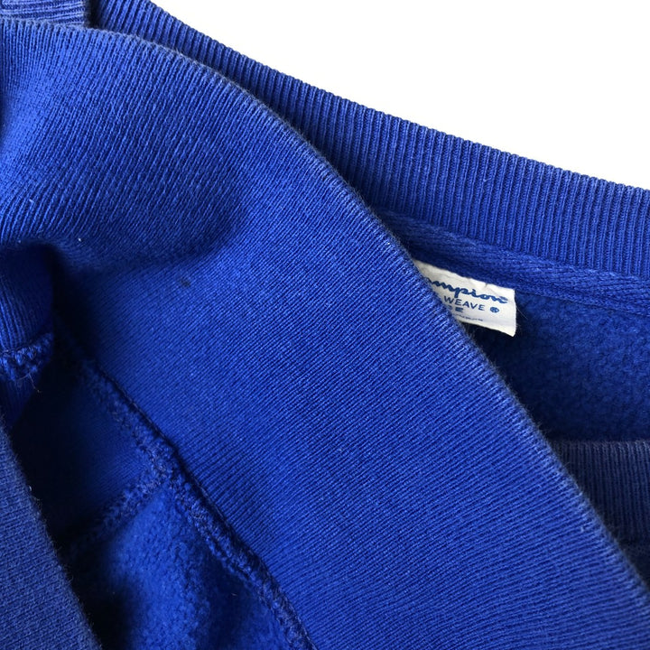 Champion REVERSE WEAVE Reverse Weave College Sweatshirt Trainer Men's L size cotton blue type Vintage Second Hand