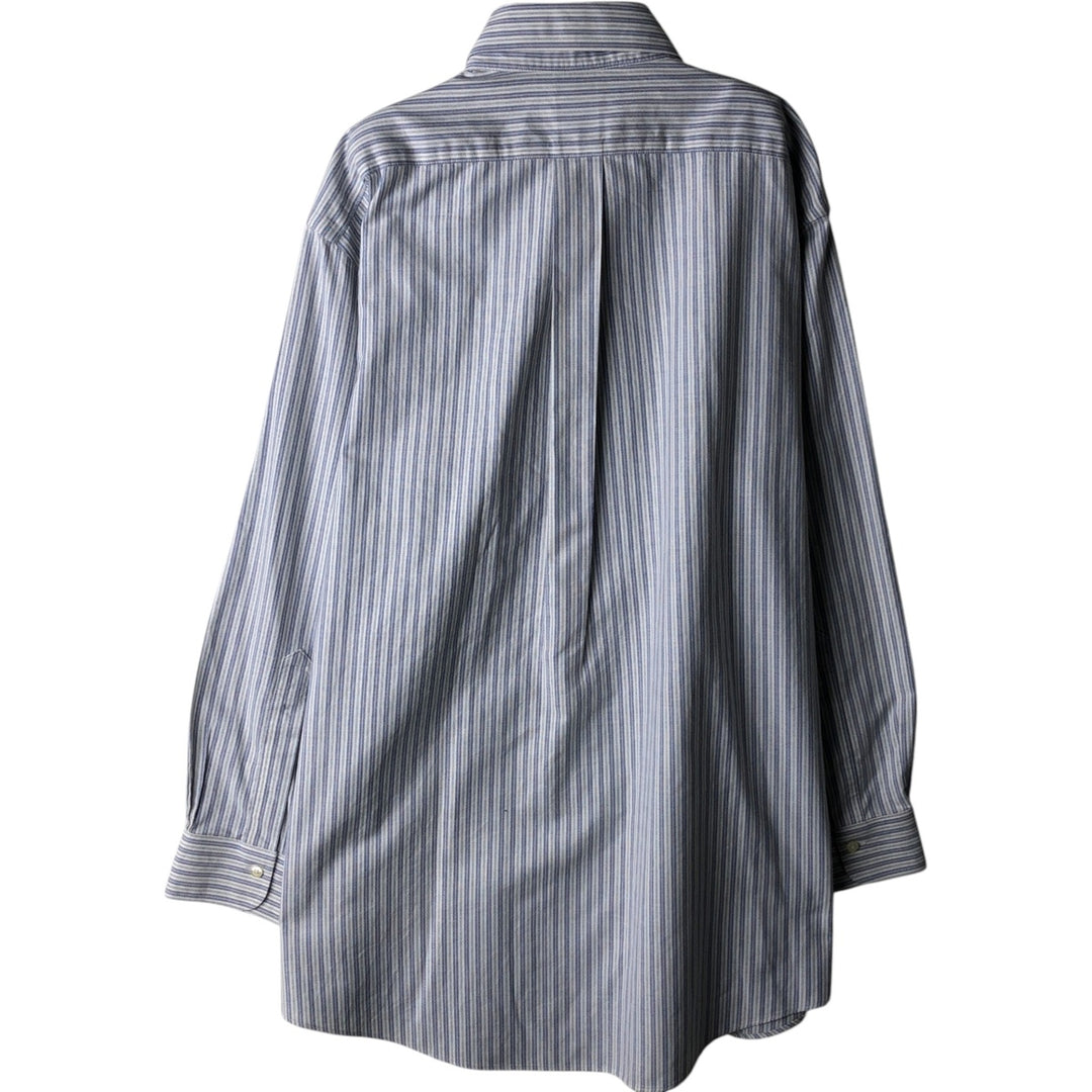 Brooks Brothers Est. 1818 MADISON Multi-Stripe Long Sleeve Button-Down Striped Shirt, Men's Size XL Supima Cotton white type Vintage Second Hand