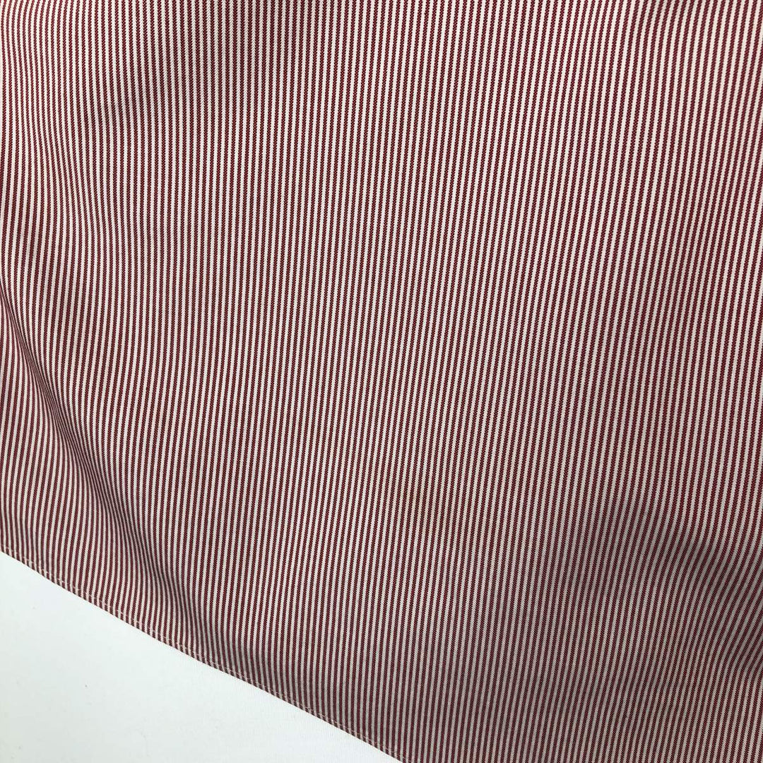 Brooks Brothers Est.1818 Long Sleeve Button-Down Striped Shirt, Men's Size L cotton red type Vintage Second Hand