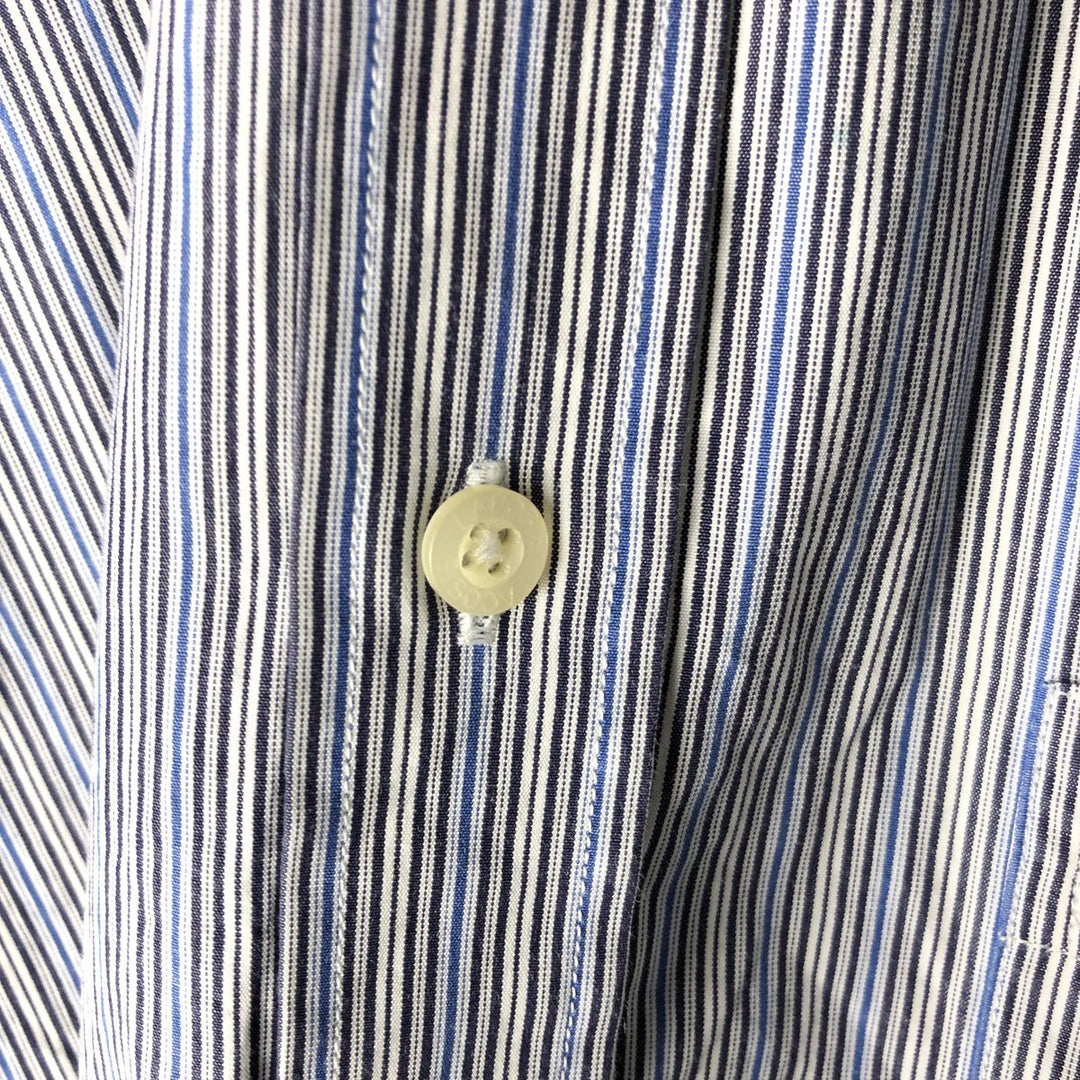Lacoste Multi-Stripe Long Sleeve Cotton Striped Shirt, Men's XL cotton navy blue type Vintage Second Hand
