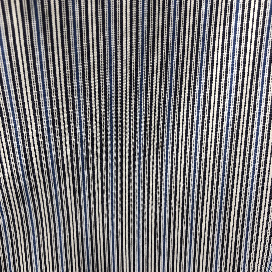 Lacoste Multi-Stripe Long Sleeve Cotton Striped Shirt, Men's XL cotton navy blue type Vintage Second Hand