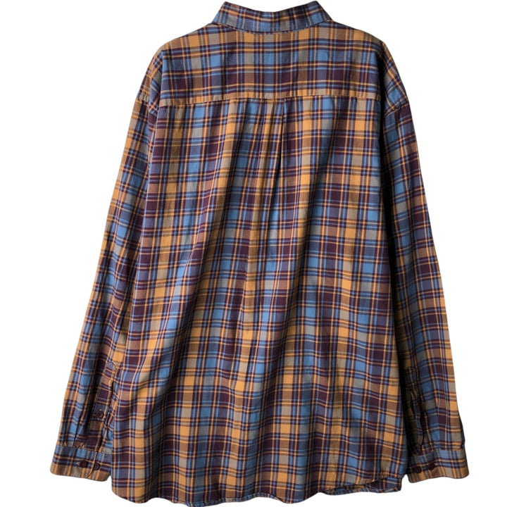 Patagonia Organic Cotton Long Sleeve Cotton Check Shirt, Men's XL Organic cotton Blue type light blue Vintage Second Hand