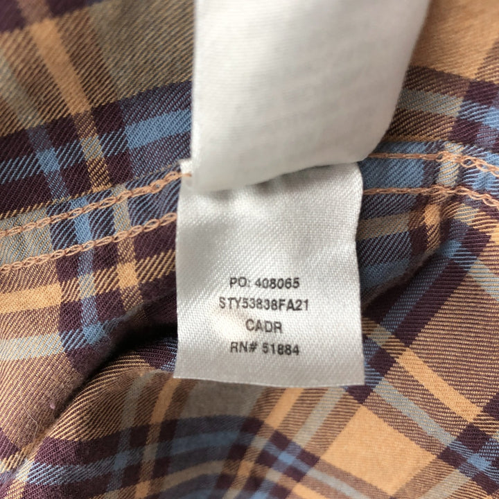 Patagonia Organic Cotton Long Sleeve Cotton Check Shirt, Men's XL Organic cotton Blue type light blue Vintage Second Hand
