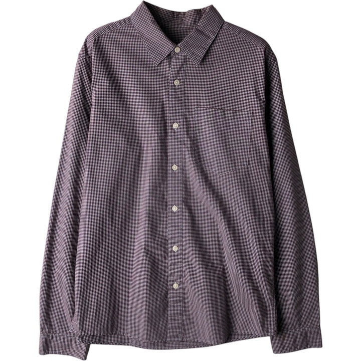 Patagonia Organic Cotton Gingham Check Long Sleeve Cotton Check Shirt, Men's Size Small Organic cotton red type Vintage Second Hand