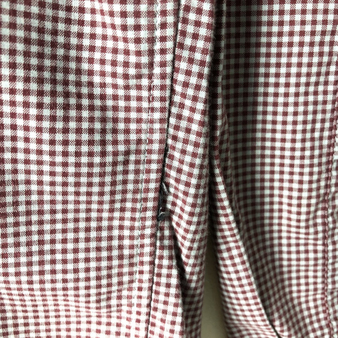 Patagonia Organic Cotton Gingham Check Long Sleeve Cotton Check Shirt, Men's Size Small Organic cotton red type Vintage Second Hand