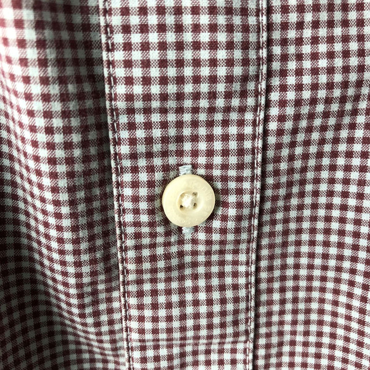 Patagonia Organic Cotton Gingham Check Long Sleeve Cotton Check Shirt, Men's Size Small Organic cotton red type Vintage Second Hand