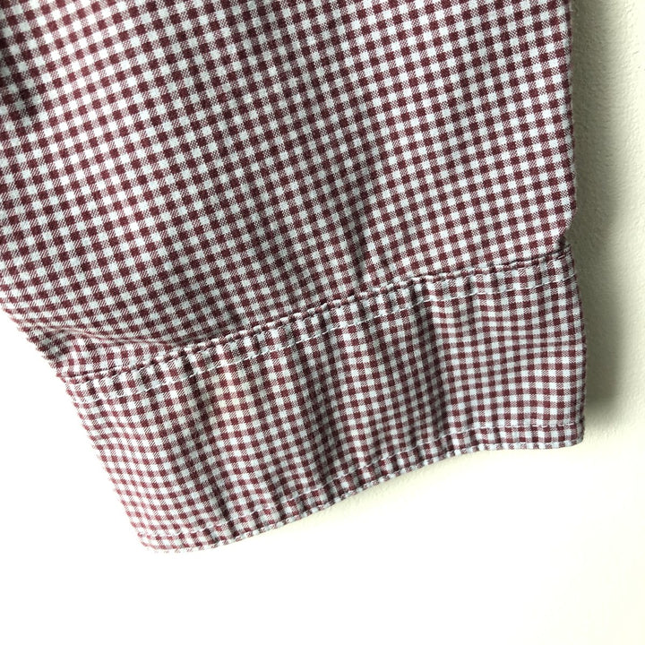 Patagonia Organic Cotton Gingham Check Long Sleeve Cotton Check Shirt, Men's Size Small Organic cotton red type Vintage Second Hand