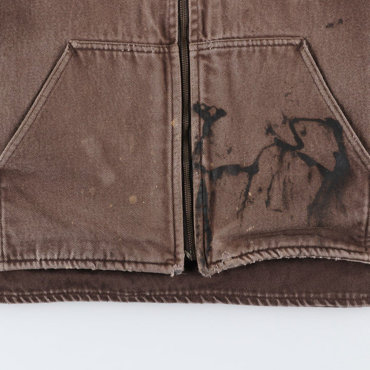 2000'S Carhartt Work Vest, Made in USA, Men's Size XXL (approx.) cotton brown type Vintage Second Hand