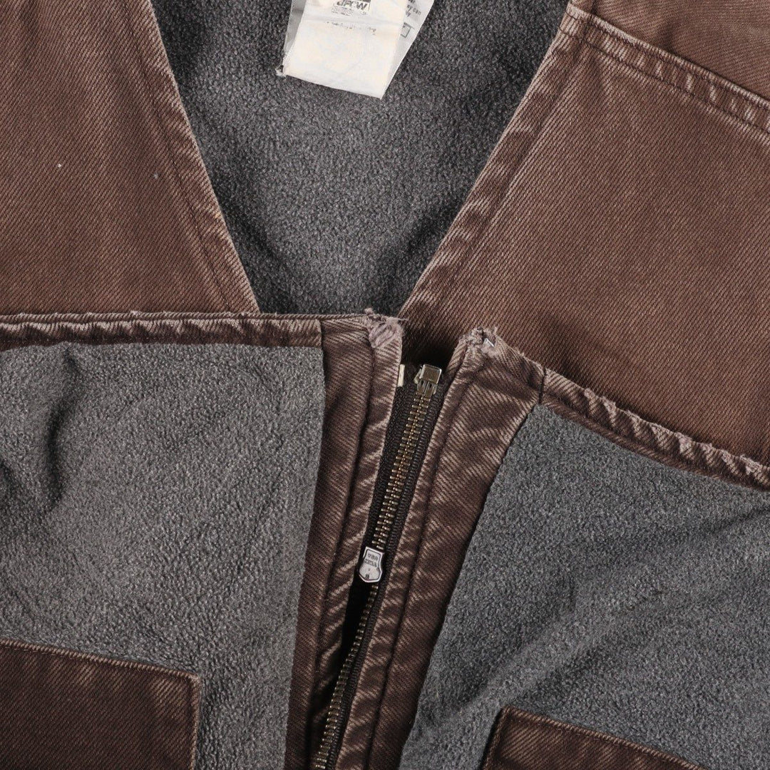 2000'S Carhartt Work Vest, Made in USA, Men's Size XXL (approx.) cotton brown type Vintage Second Hand