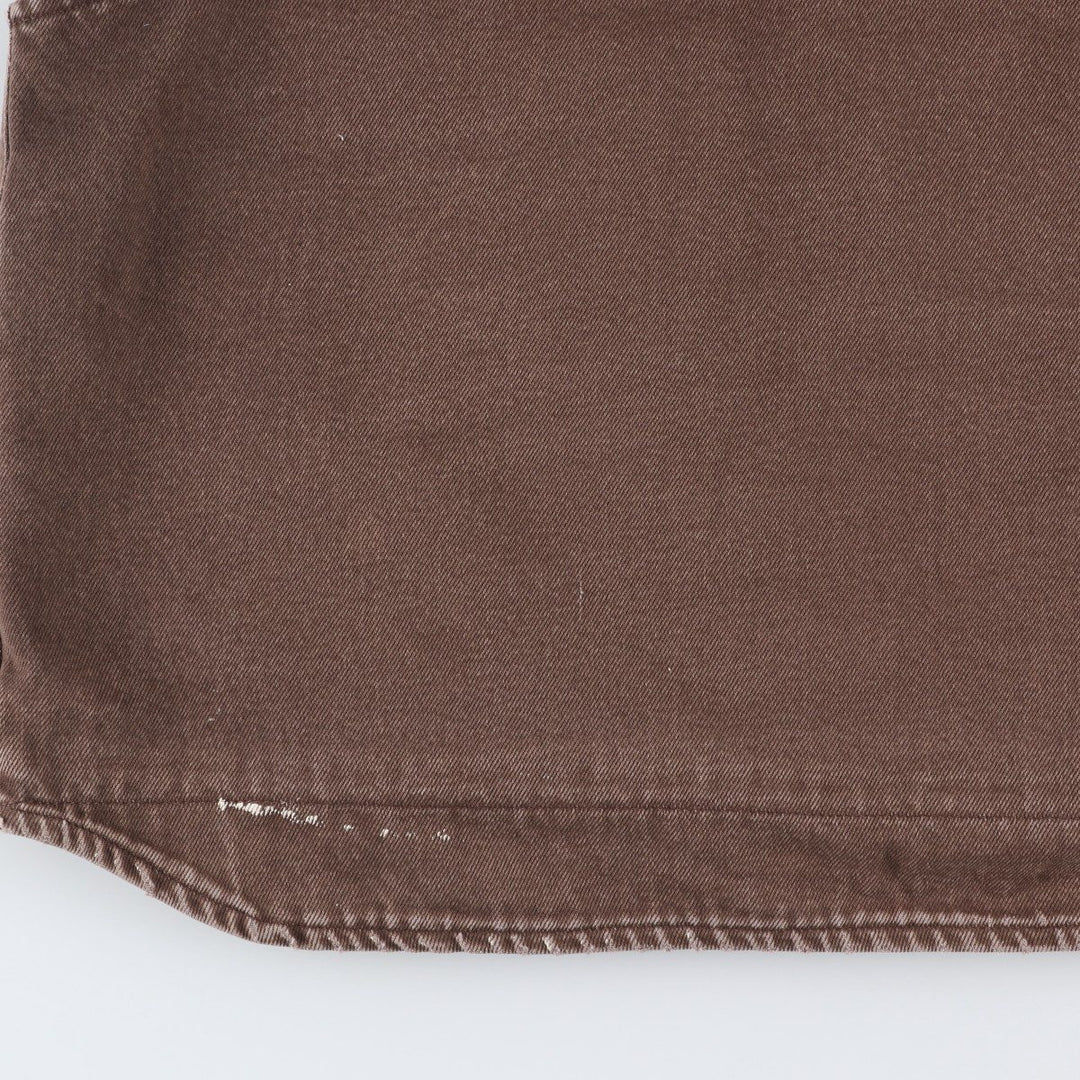 2000'S Carhartt Work Vest, Made in USA, Men's Size XXL (approx.) cotton brown type Vintage Second Hand