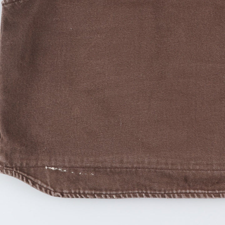 2000'S Carhartt Work Vest, Made in USA, Men's Size XXL (approx.) cotton brown type Vintage Second Hand