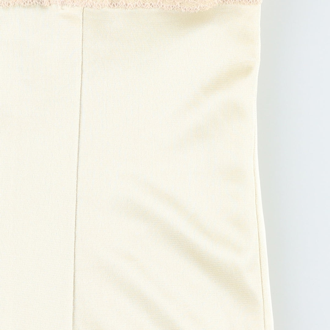 Warner's cropped lingerie camisole, made in the USA, women's size XL. Nylon lemon yellow Vintage Second Hand