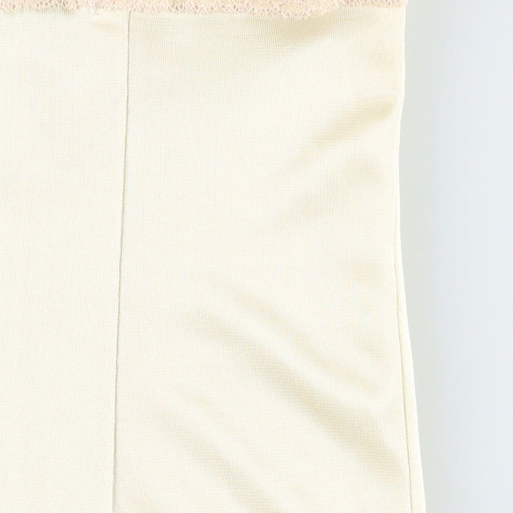 Warner's cropped lingerie camisole, made in the USA, women's size XL. Nylon lemon yellow Vintage Second Hand