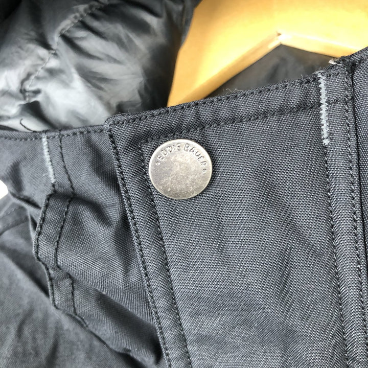 Eddie Bauer Down Parka, Men's Size L (approx.) Nylon black type Vintage Second Hand
