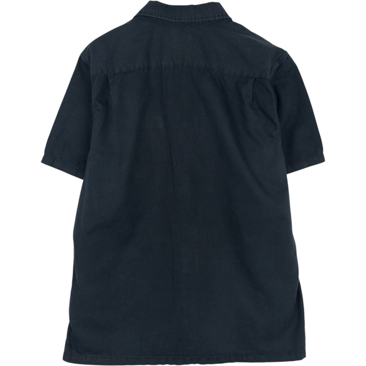 Vans Classic Fit Short-Sleeve Open-Collar Cotton Shirt, Boxy Fit, Men's Size L (approx.) cotton black type Vintage Second Hand