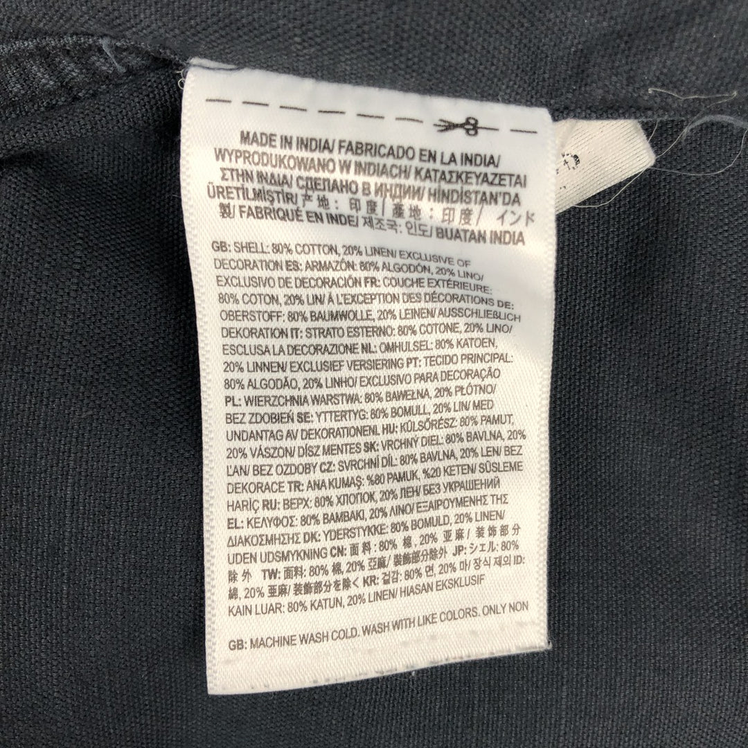 Vans Classic Fit Short-Sleeve Open-Collar Cotton Shirt, Boxy Fit, Men's Size L (approx.) cotton black type Vintage Second Hand