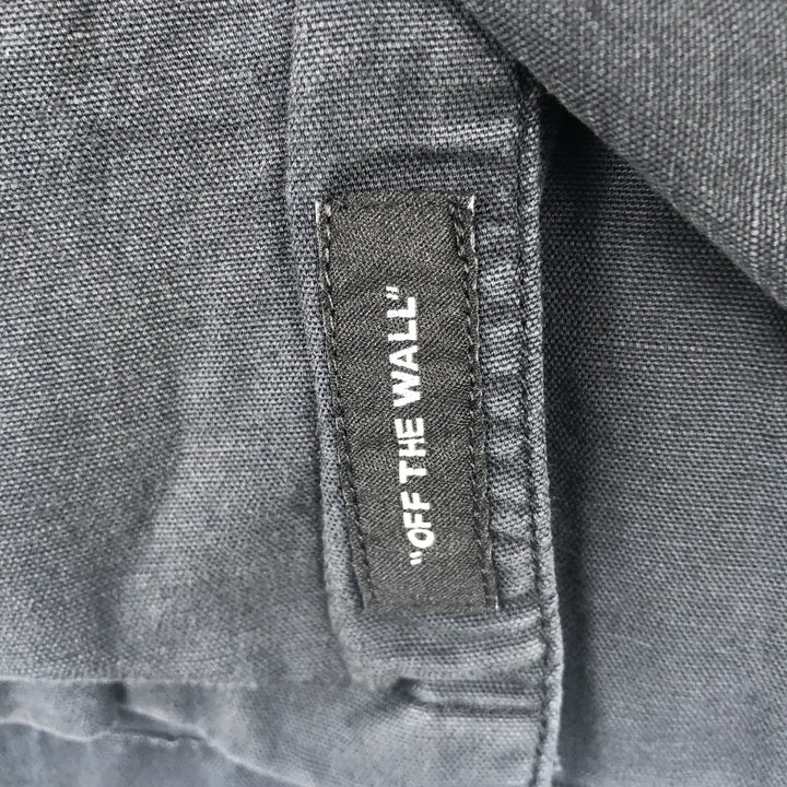 Vans Classic Fit Short-Sleeve Open-Collar Cotton Shirt, Boxy Fit, Men's Size L (approx.) cotton black type Vintage Second Hand