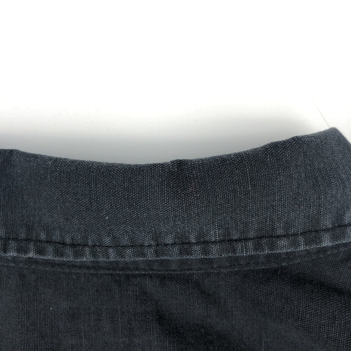 Vans Classic Fit Short-Sleeve Open-Collar Cotton Shirt, Boxy Fit, Men's Size L (approx.) cotton black type Vintage Second Hand
