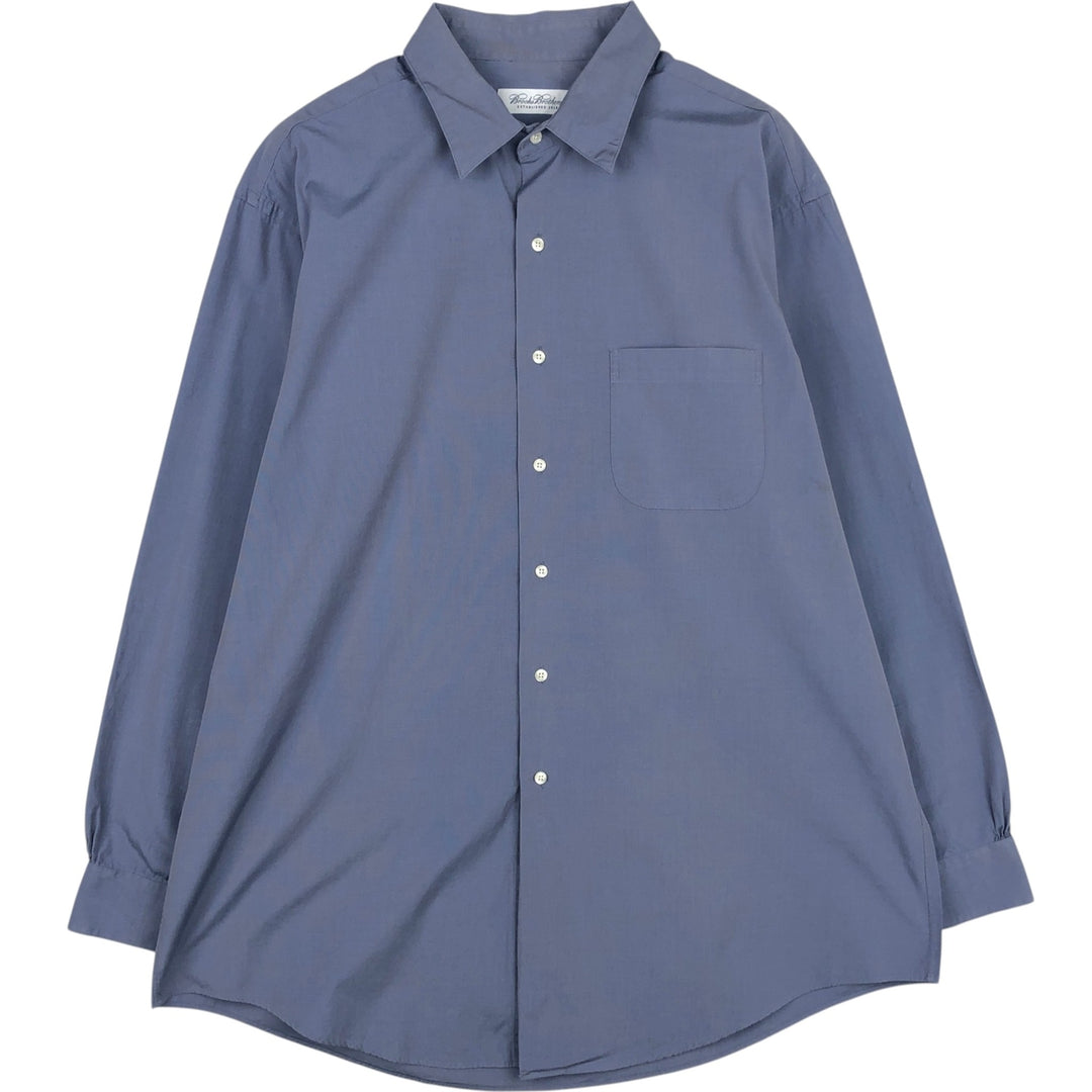 Brooks Brothers Est.1818 Long Sleeve Cotton Shirt, Men's XL cotton blue type Vintage Second Hand