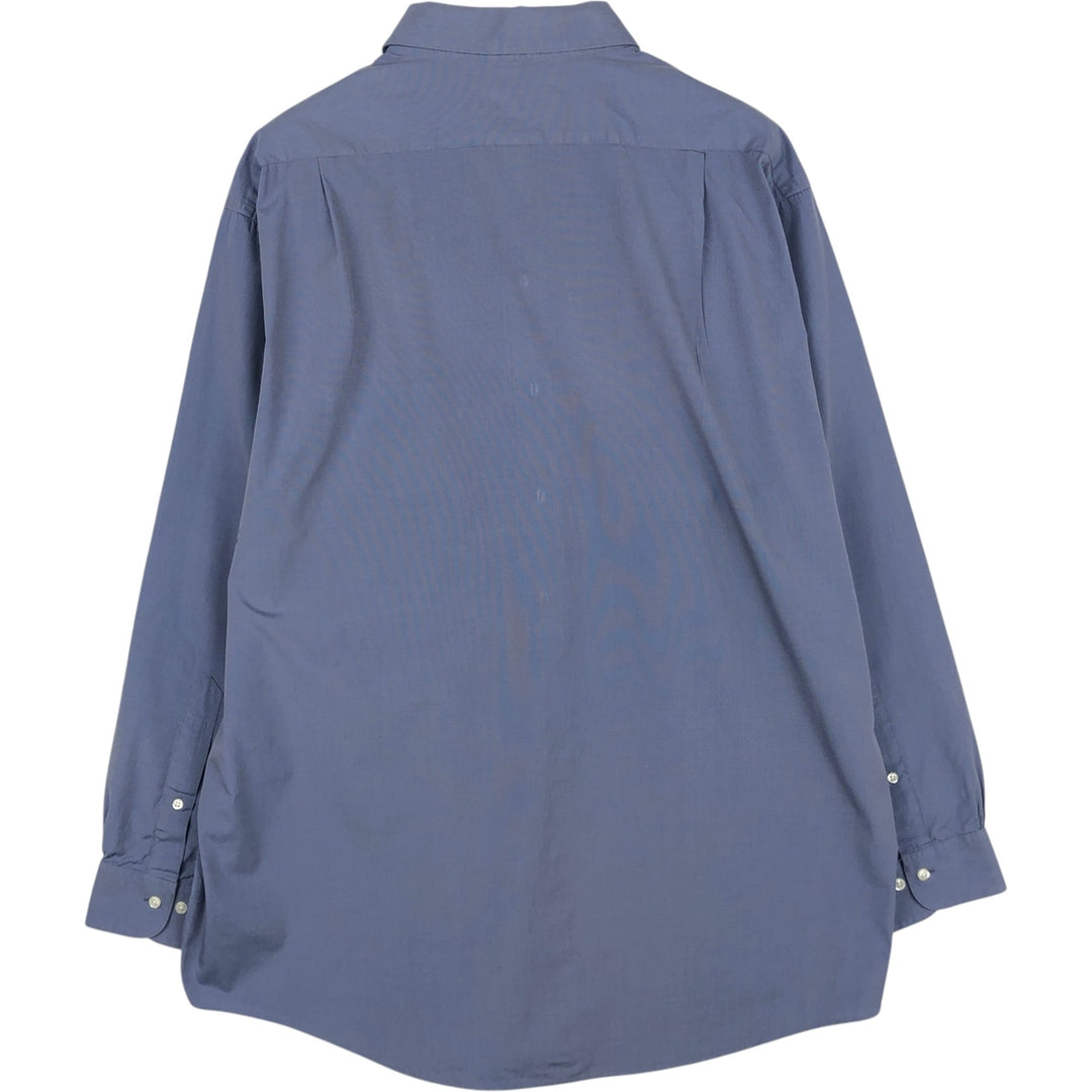 Brooks Brothers Est.1818 Long Sleeve Cotton Shirt, Men's XL cotton blue type Vintage Second Hand