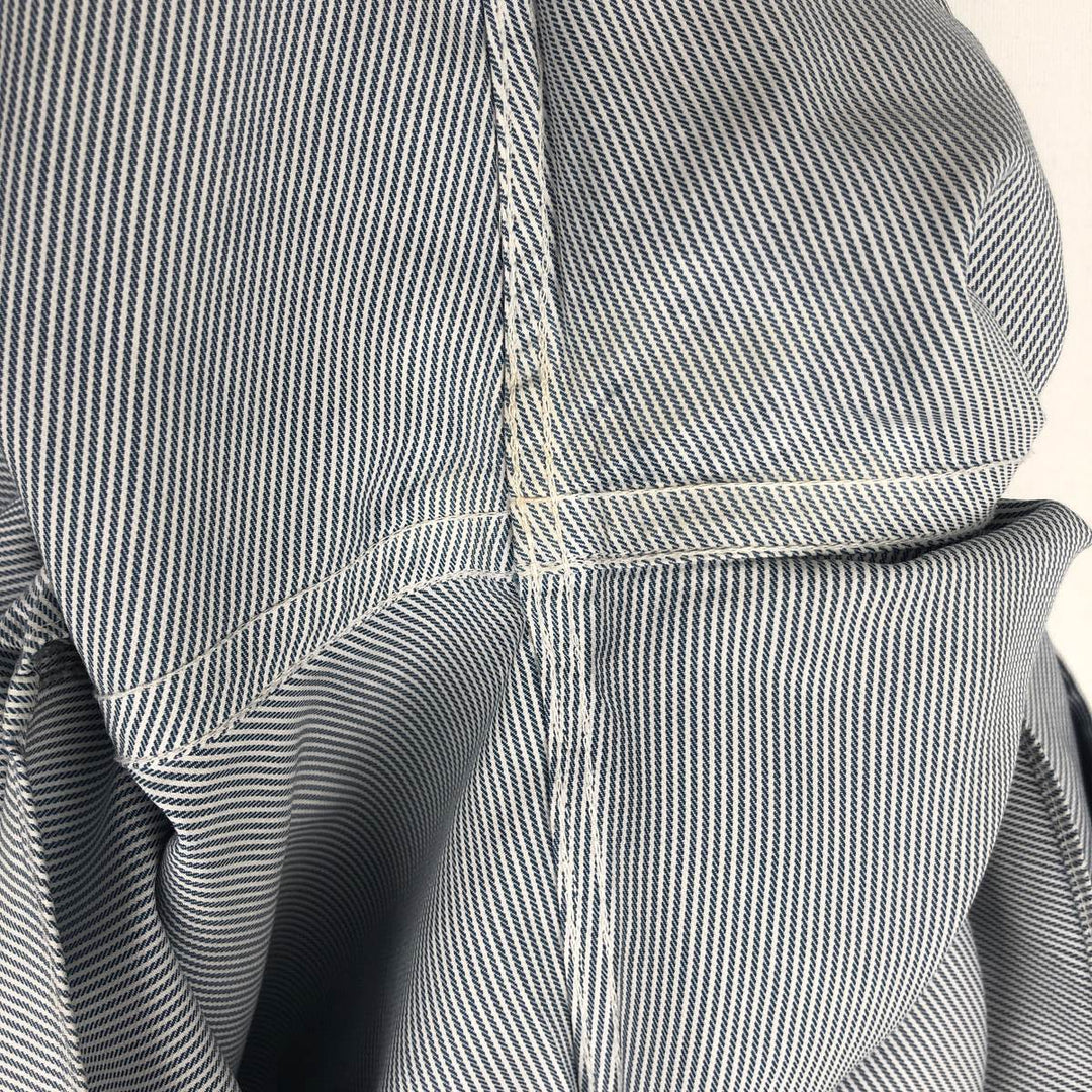Brooks Brothers Est.1818 REGEND Wide Collar Long Sleeve Cotton Stripe Shirt, Men's Size M (approx.) Supima Cotton blue type Vintage Second Hand