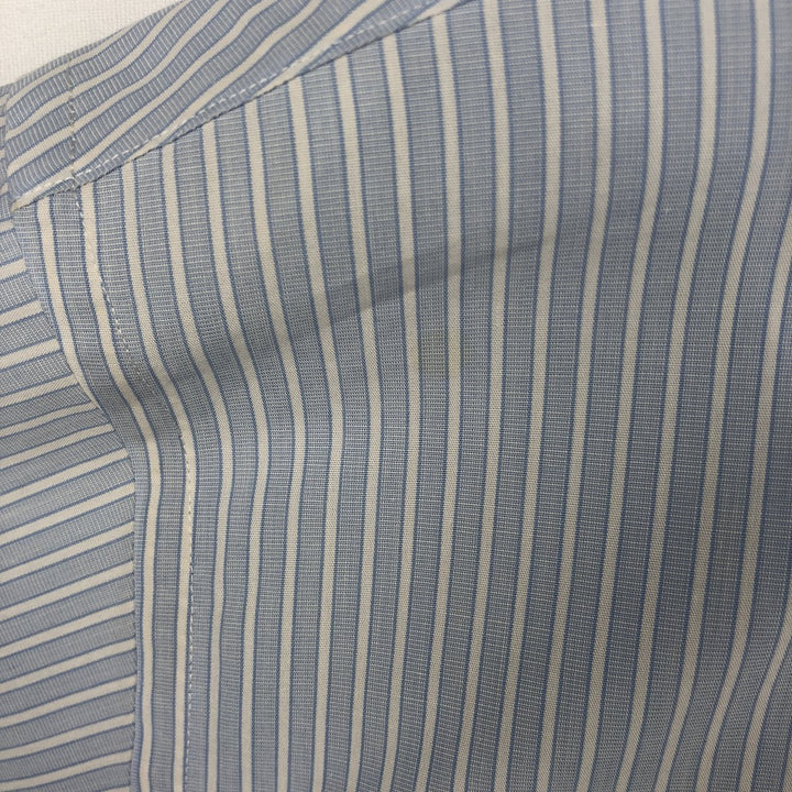 Brooks Brothers Est.1818 Slim Fit Long-Sleeve Cotton Stripe Shirt (Men's Size M) cotton Blue type light blue Vintage Second Hand
