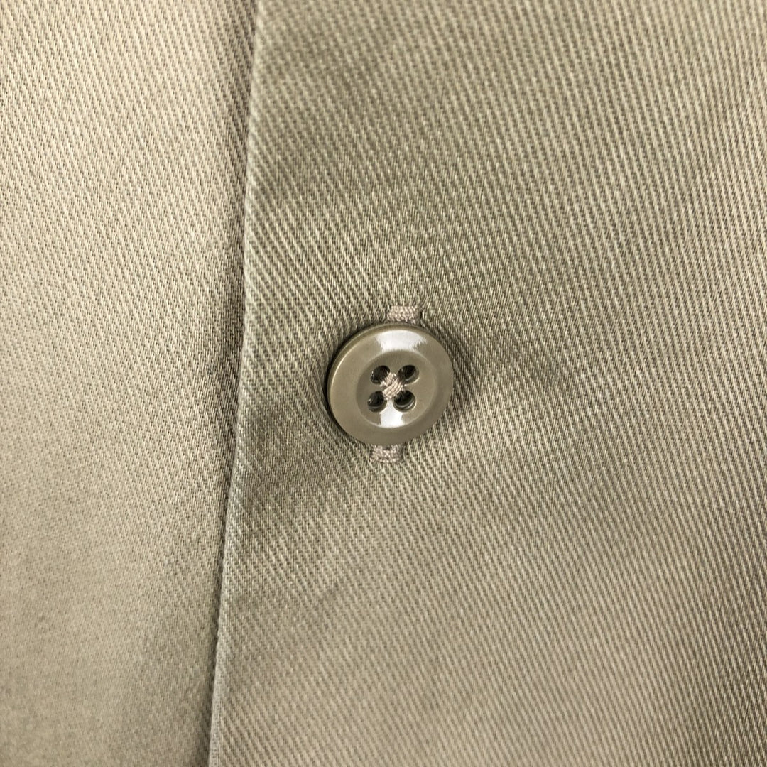 Dickies Long-Sleeve Work Shirt, Boxy Fit, Men's Size M polyester Beige type Vintage Second Hand