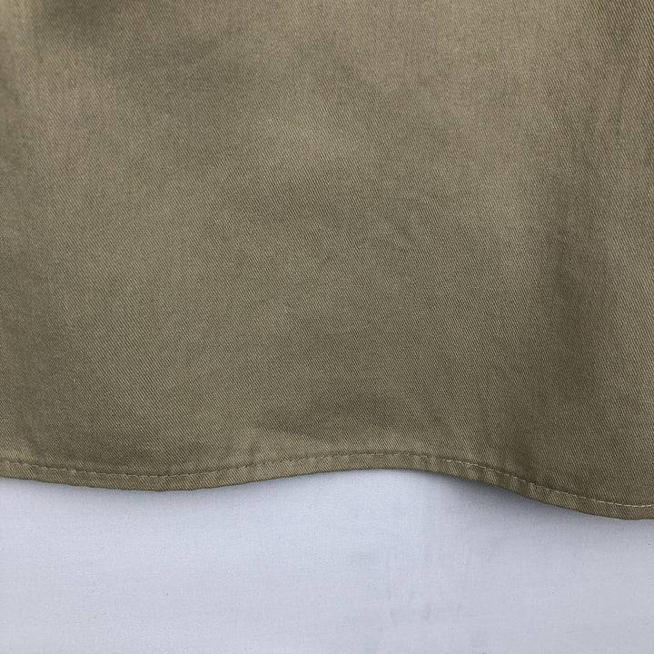 Dickies Long-Sleeve Work Shirt, Boxy Fit, Men's Size M polyester Beige type Vintage Second Hand