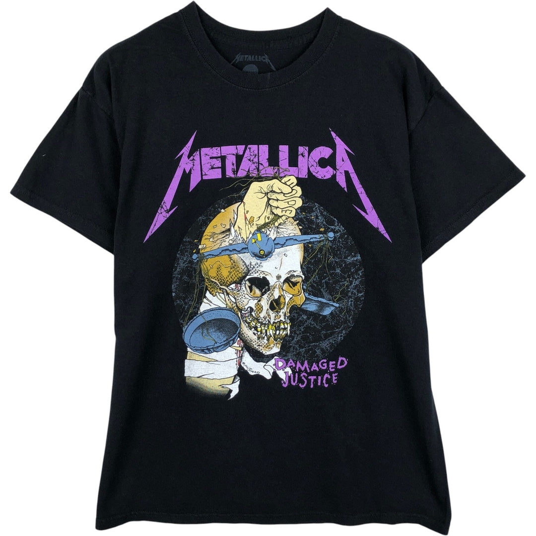 Metallica Band T-shirt, Band T, Men's M size cotton black type Vintage Second Hand
