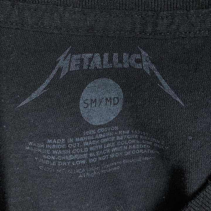 Metallica Band T-shirt, Band T, Men's M size cotton black type Vintage Second Hand