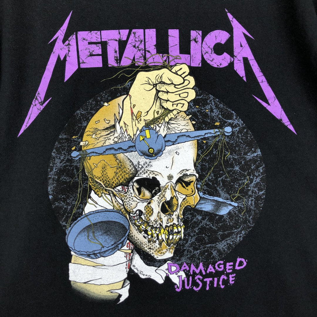 Metallica Band T-shirt, Band T, Men's M size cotton black type Vintage Second Hand