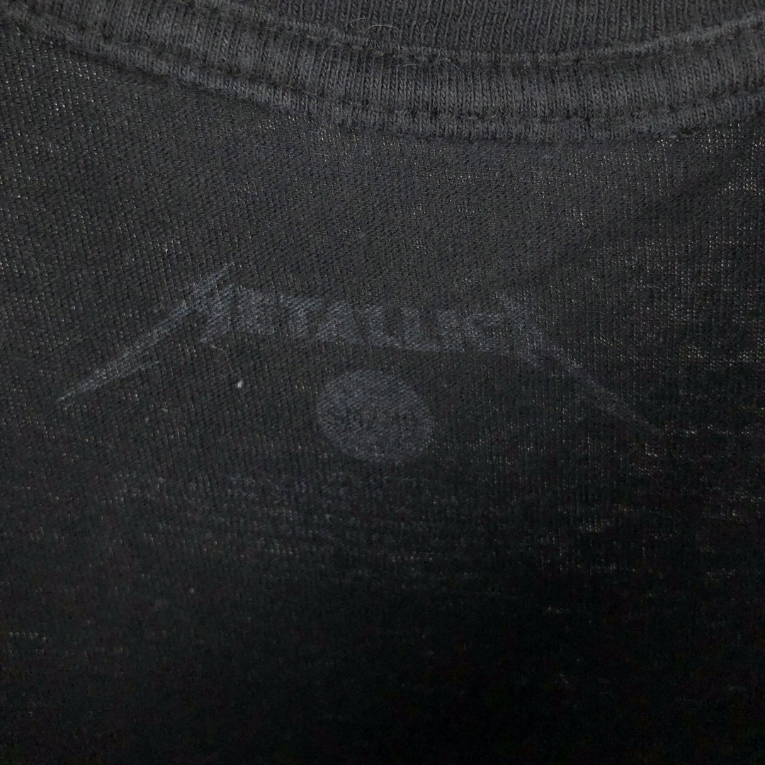 METALLICA Skull Pattern Band T-Shirt, Men's Size Small cotton black type Vintage Second Hand