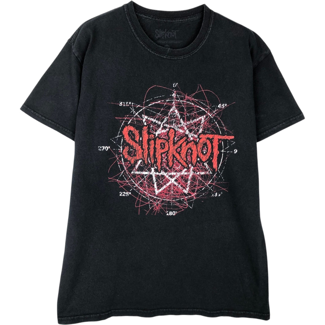 Slipknot Band T-shirt, Band T, Men's M size cotton black type Vintage Second Hand