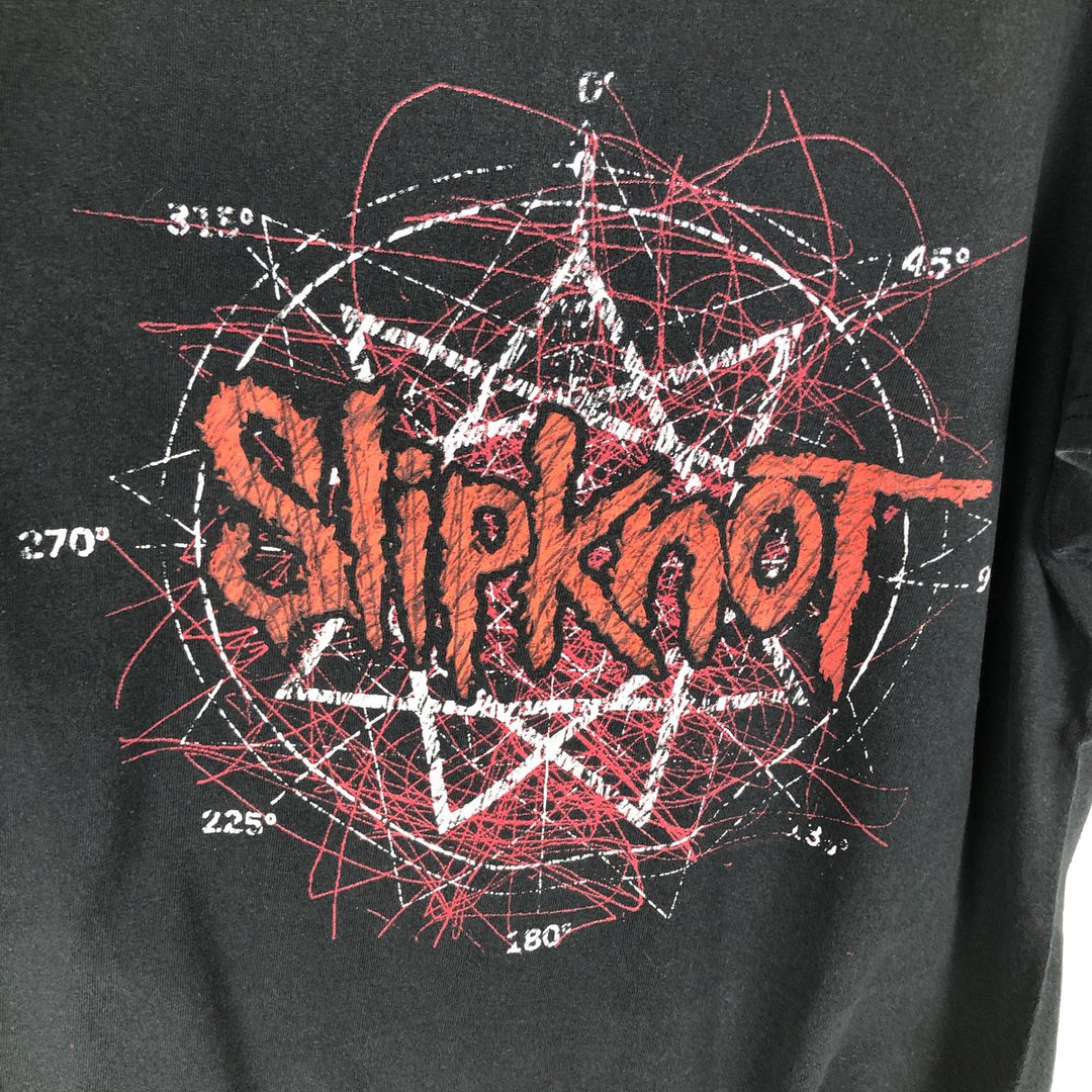 Slipknot Band T-shirt, Band T, Men's M size cotton black type Vintage Second Hand
