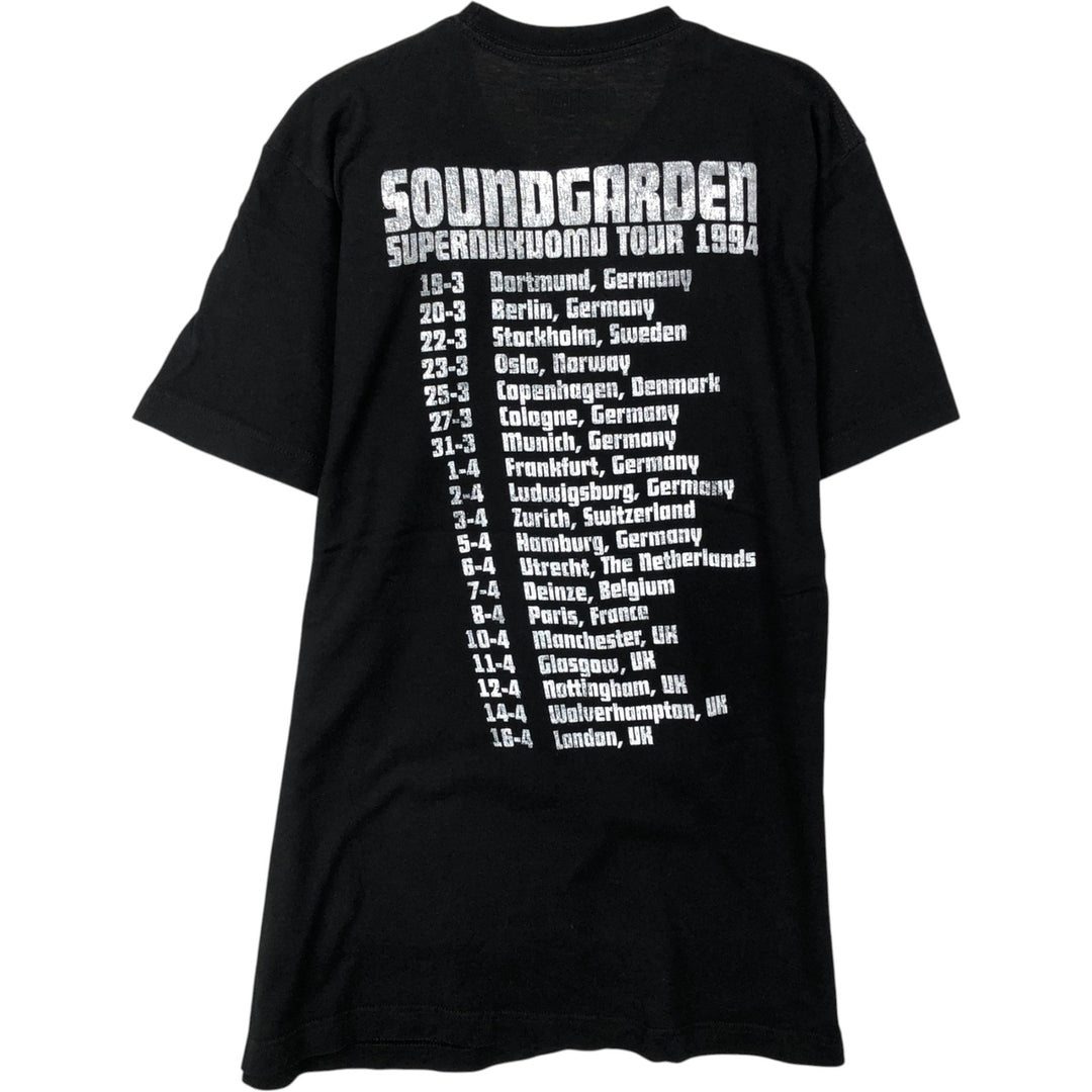 SOUNDGARDEN Band T-shirt (Men's size M) cotton black type Vintage Second Hand