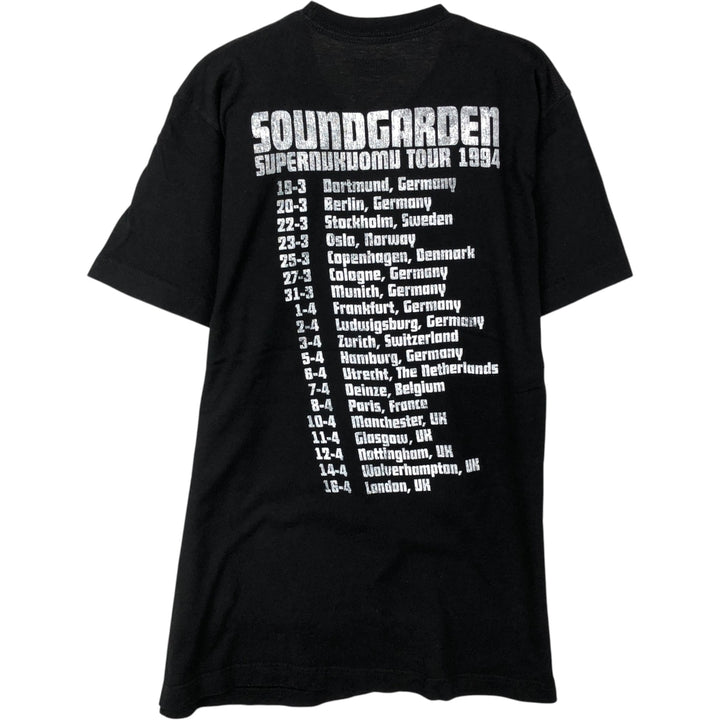 SOUNDGARDEN Band T-shirt (Men's size M) cotton black type Vintage Second Hand