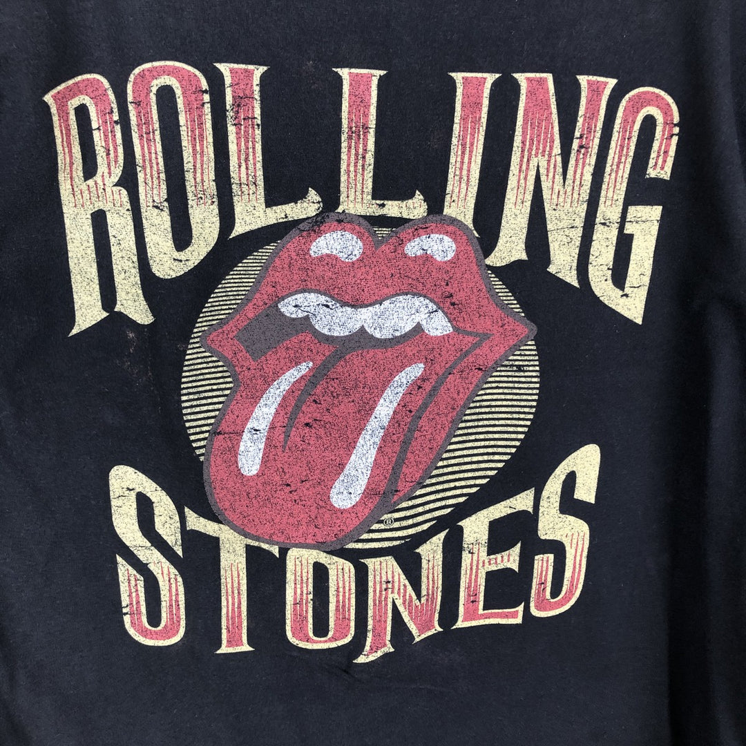 The Rolling Stones Band T-shirt, Men's XL cotton black type Vintage Second Hand