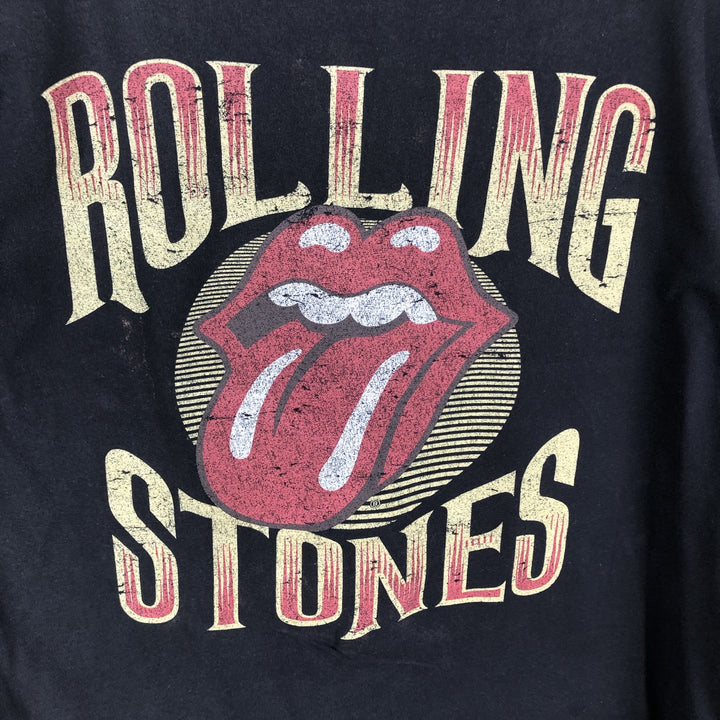 The Rolling Stones Band T-shirt, Men's XL cotton black type Vintage Second Hand